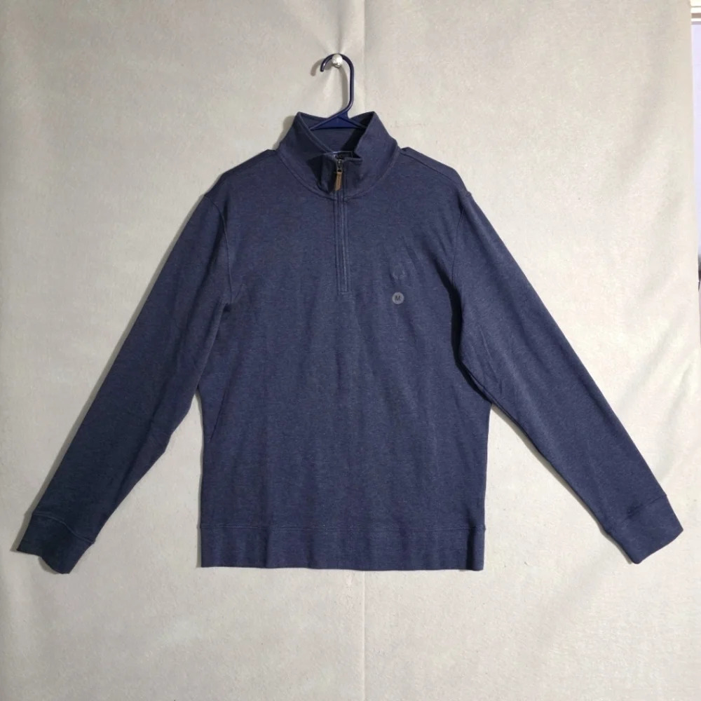 NWT Biltmore Mens Navy 1/4 Zip Pullover Sweatshirt Size Medium